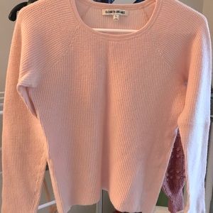 Waffle cashmere sweater